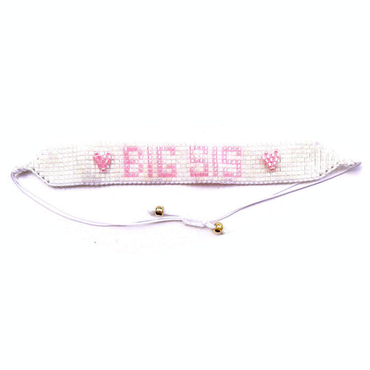 Big Sis Adjustable Beaded Bracelet