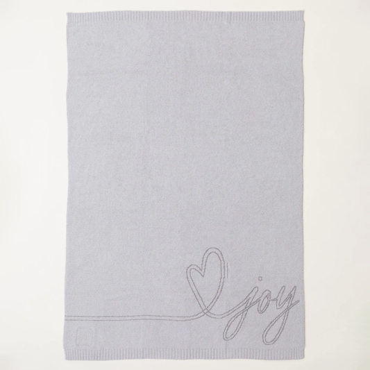 CozyChich Heart Blanket - Joy Silver