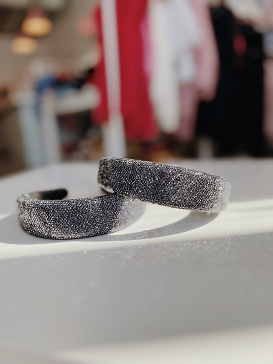 Fully Crystalized Headband - Navy