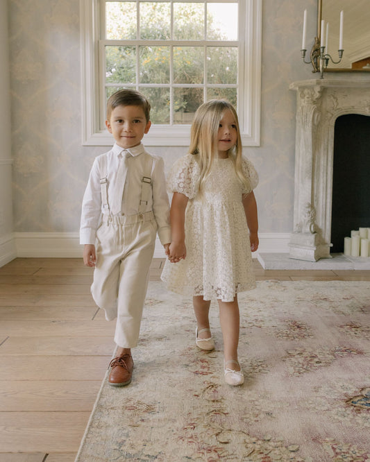 Suspender Pant - Dove Grey